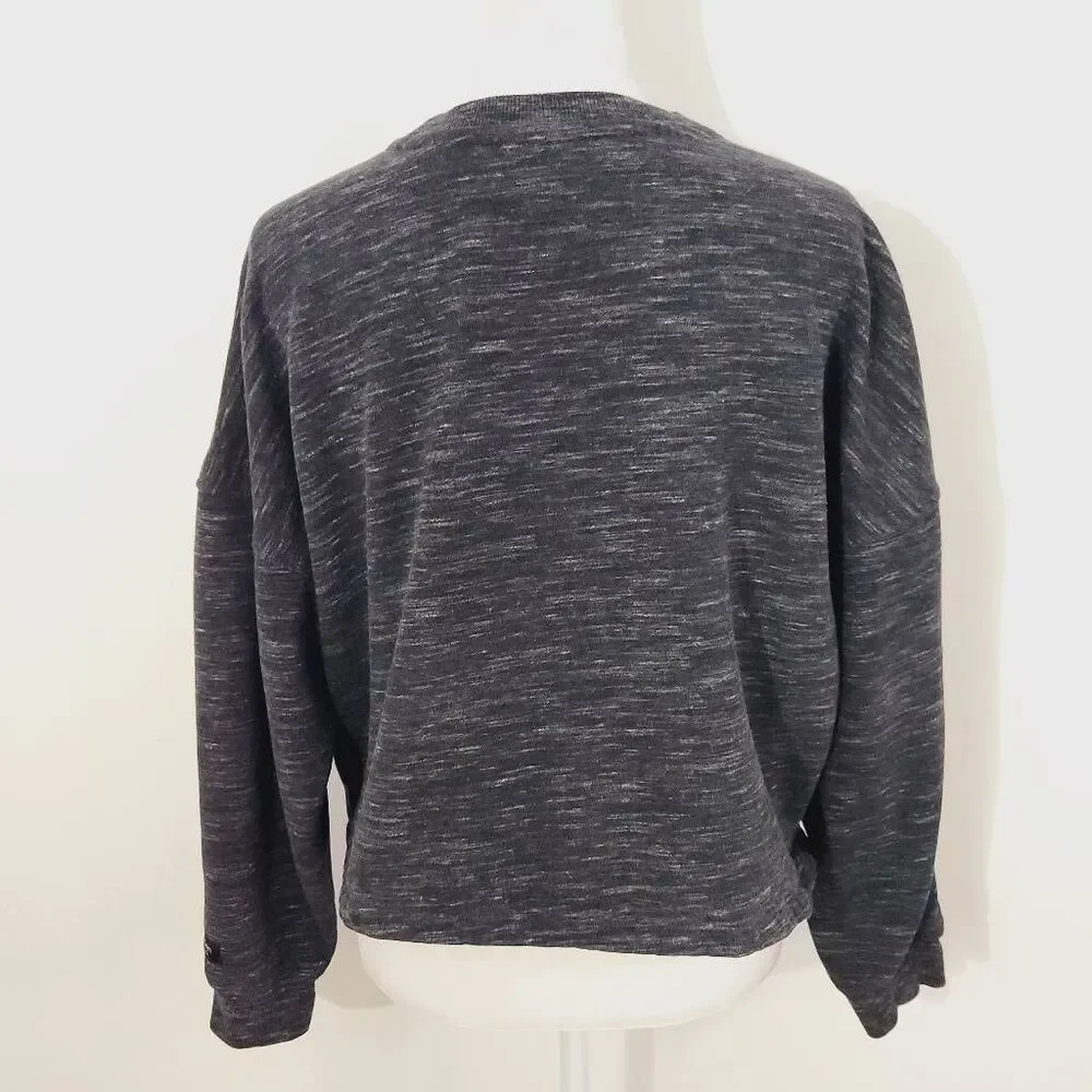 Calvin Klein Performance Gray Cropped Logo Sweatshirt Size Small Gray Sweatshirt
